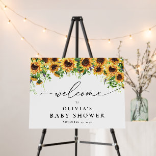 Sunflower Baby Shower Foam Boards