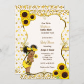 Sunflower baby shower invitation (Front/Back)
