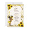 Sunflower baby shower invitation