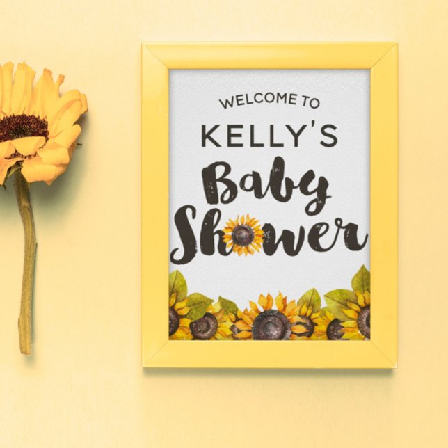 Sunflower Baby Shower Sign (Creator Uploaded)