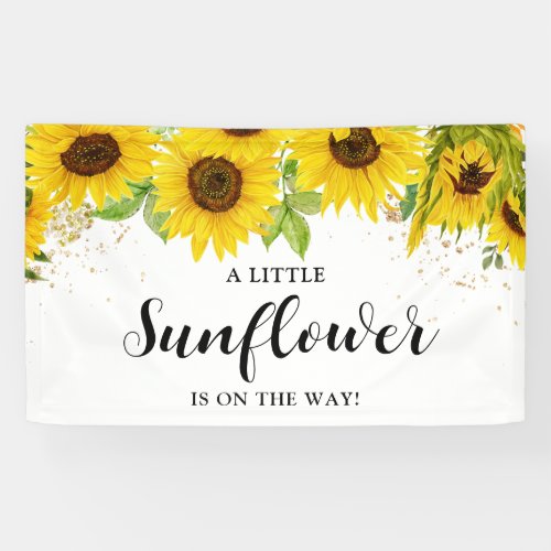 Sunflower Baby Shower Welcome Banner