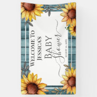 Retractable ID Badge Holder Rustic Sunflower Floral Personalized