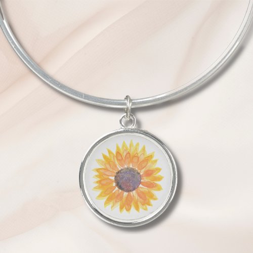 Sunflower Bangle Bracelet