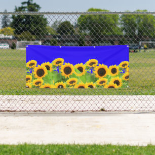 Sunflower Banner Ukraine Flag Colors - Freedom