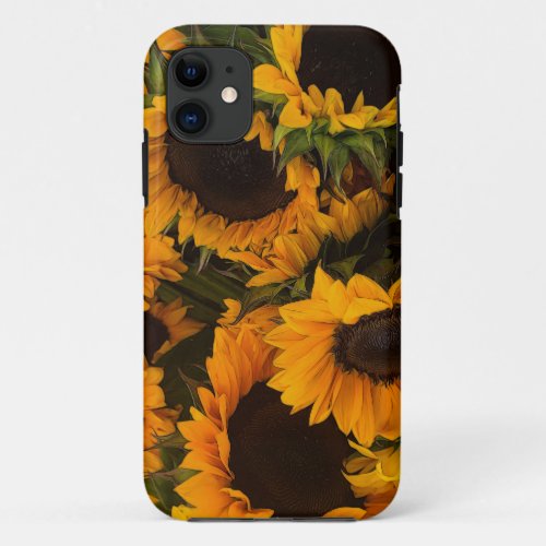 Sunflower Basket iPhone 11 Case