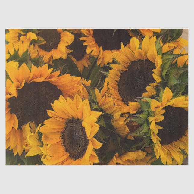 Sunflower Basket Tissue Paper (Front)