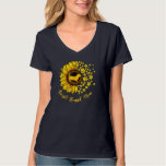 Sunflower Basset Hound Mom Dog Lover T-Shirt