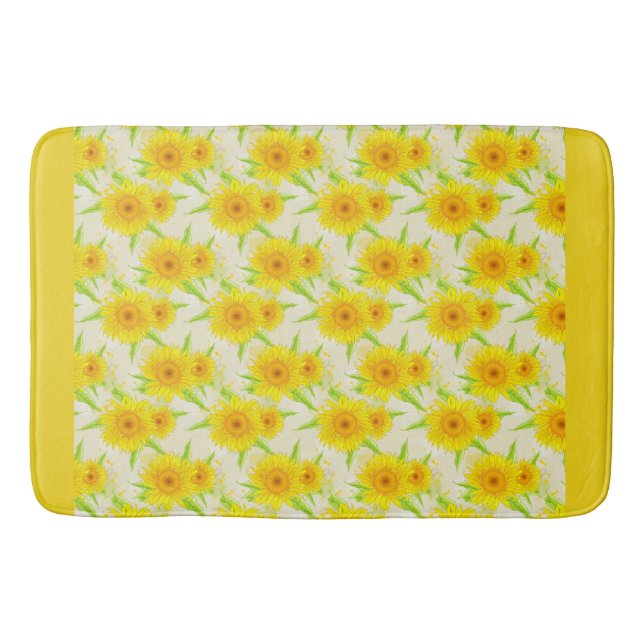 Sunflower Bathroom Mat (Front)