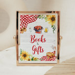 Sunflower BBQ Baby Shower Books and Gifts Poster<br><div class="desc">Make your event special with this Baby-Q Baby Shower with our cute and lovely printable Books and Gifts Sign featuring adorable Sunflower Baby Shower theme. Download,  personalize,  and create lasting memories with this perfect touch for your joyous celebration!

BS817</div>