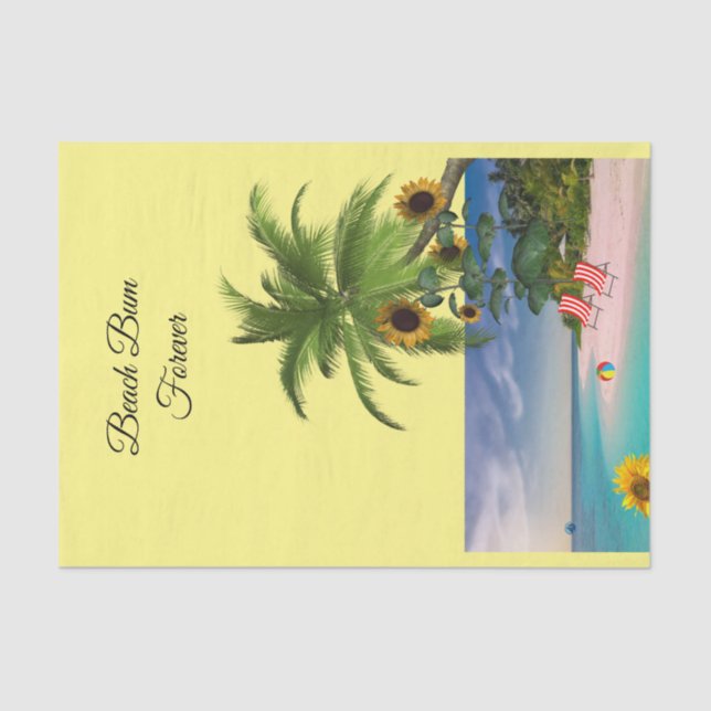 Sunflower Beach Bum Tissue Paper (Front)