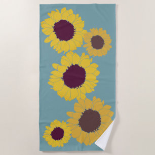 Sunflower Beach Towel