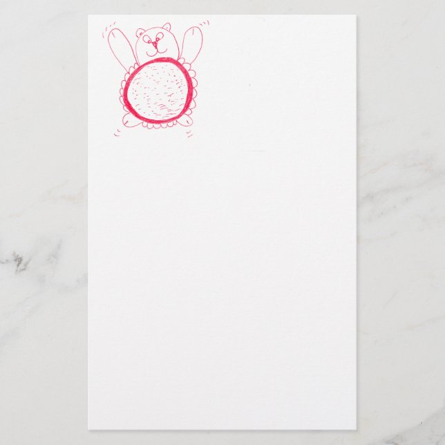 Sunflower Bear Stationery (Front)