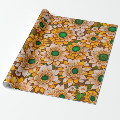 Sunflower Beautiful Popular Collection Wrapping Paper