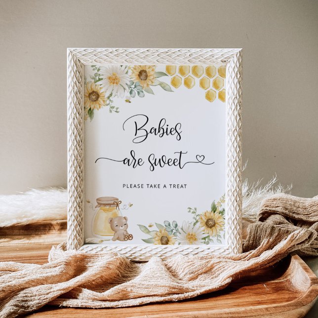 Sunflower bee Babies are sweet Poster (Creator Uploaded)