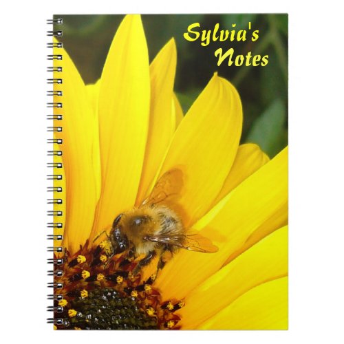 Sunflower  Bee  Note Book