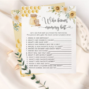 Sunflower bee Who knows mommy best game