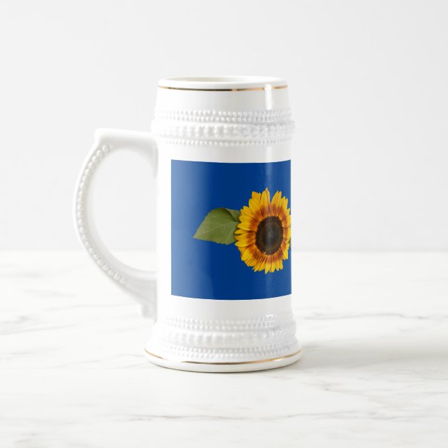 Sunflower Beer Stein (Left)