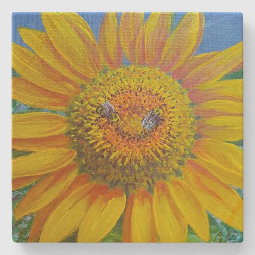 Sunflower Bees Coaster