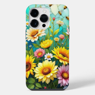 Sunflower & Bees Phone Case