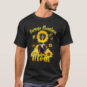 Sunflower Bernese Mountain Mom Dog Mother's Day T-Shirt
