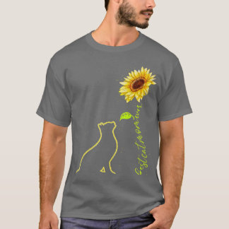 Sunflower Best Cat Mom Ever Funny Cat Mom Lover Mo T-Shirt
