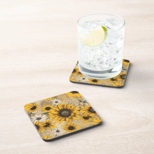 Sunflower Beverage Coaster