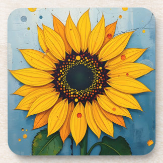 Sunflower Beverage Coaster