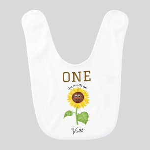 Sunflower Bib Kids 1st Birthday Party