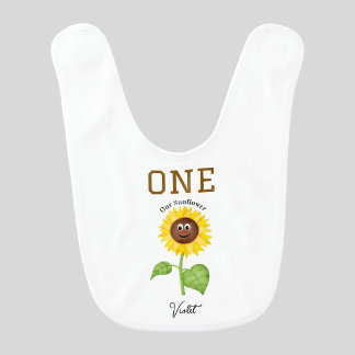 Sunflower Bib Kids 1st Birthday Party