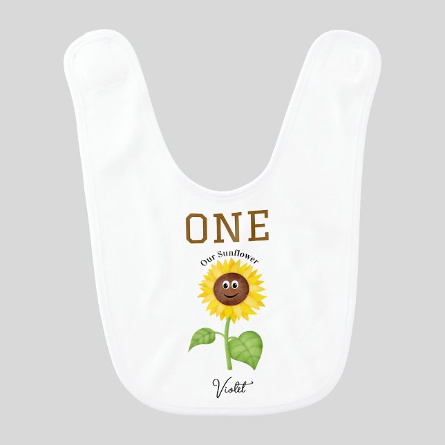 Sunflower Bib Kids 1st Birthday Party (Sunflower Collection)