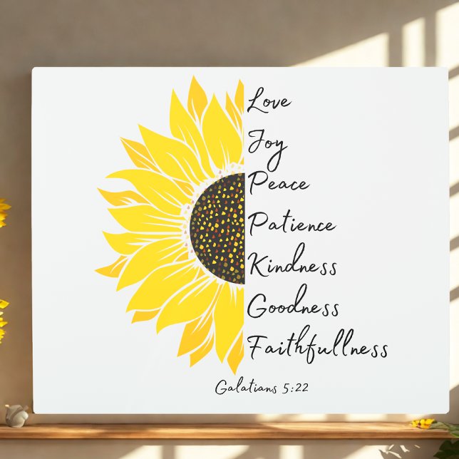 Sunflower Bible Verse Metal Print (Creator Uploaded)