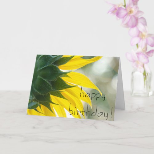 Sunflower Birthday Blessings Card