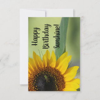 Sunflower Birthday Card