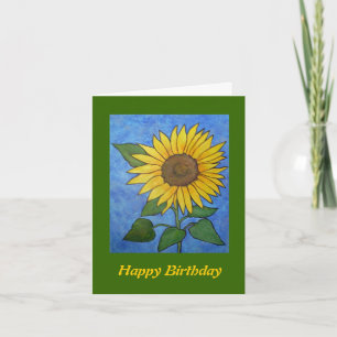Sunflower  Birthday Card
