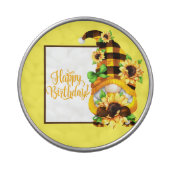Sunflower Birthday Gnome Candy Tin (Top)