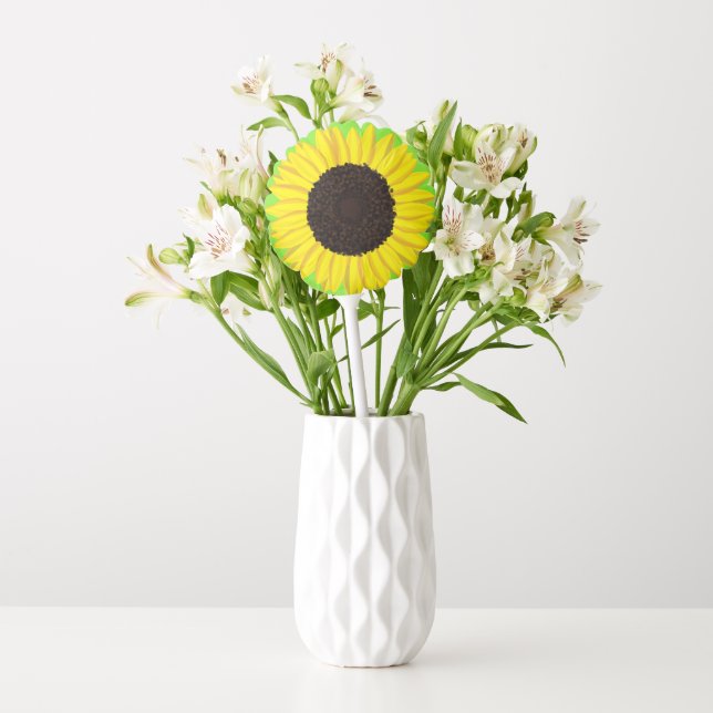 Sunflower Birthday Party Balloon (Vase)