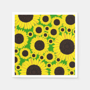 Sunflower Birthday Party Napkins