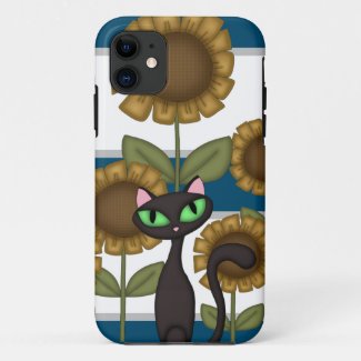 Cats and Sunflowers Phone Cases Personalized