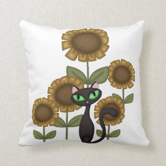 Cats Sunflowers and Family Love