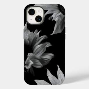 Sunflower - Black & White Fine Art Photograph Case-Mate iPhone 14 Case