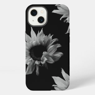 Sunflower - Black & White Fine Art Photograph iPhone 13 Case