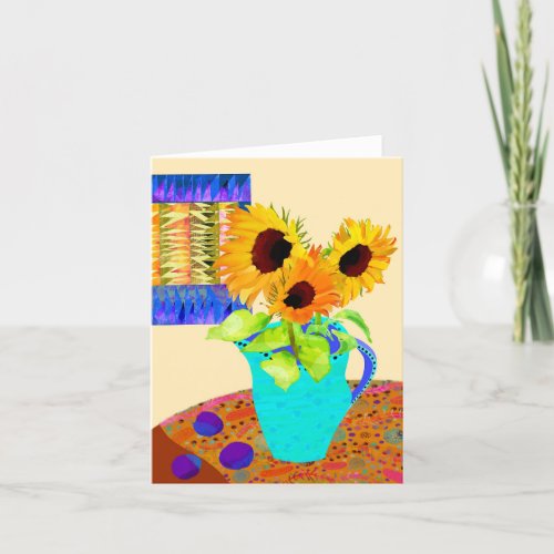 Sunflower BLANK Greeting Card