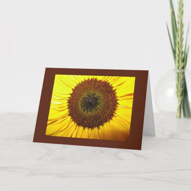 Sunflower - blank inside card (Front)