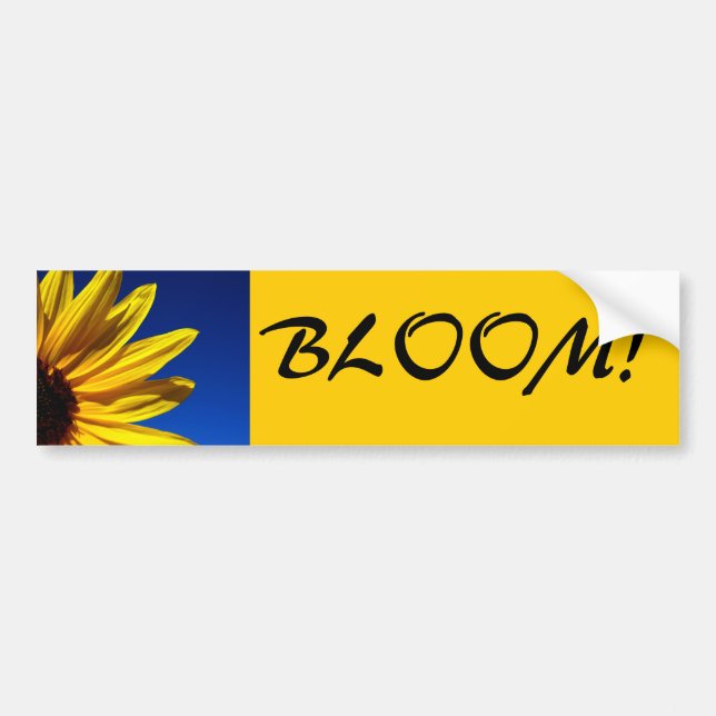 Sunflower Bloom Bumper Sticker (Front)