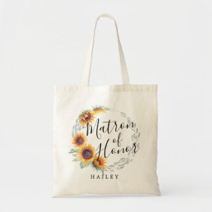 Sunflower Bloom   Matron of Honor Tote Bag