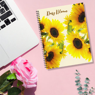 Sunflower Bloom Spiral Notebook