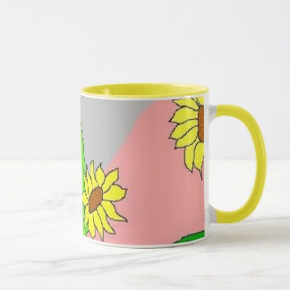 sunflower blooms mug
