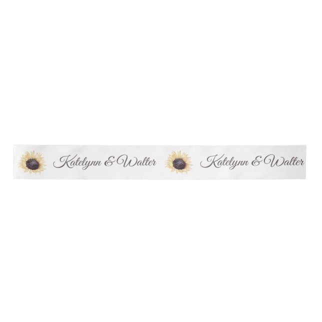 Sunflower Blooms  Personalized Ribbon (Front)