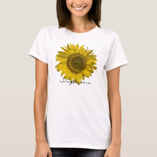 Sunflower Blossom   T_Shirt