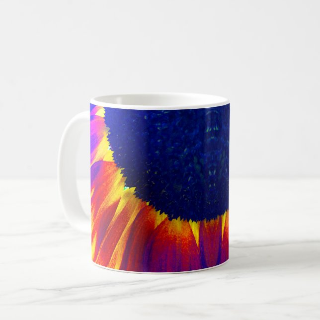 Sunflower Blue Coffee Mug (Front Left)